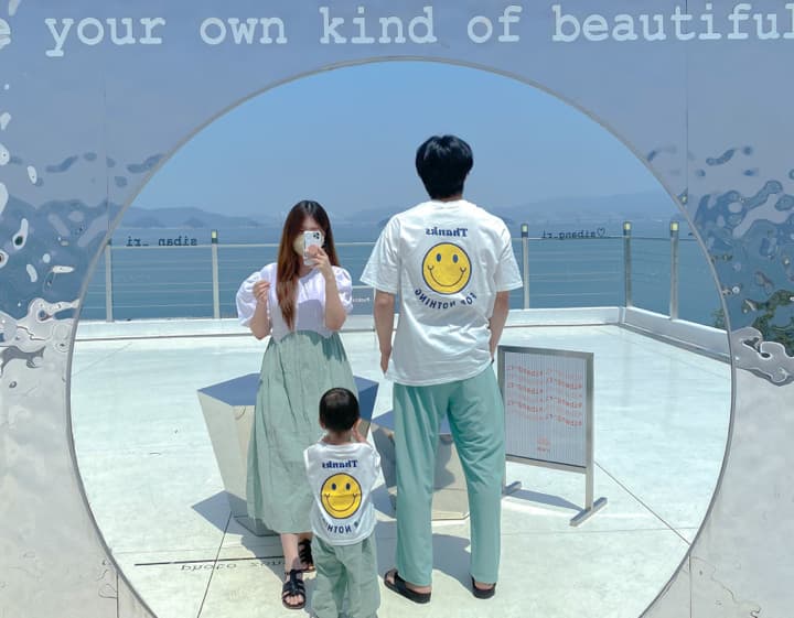 스마일 티셔츠 패밀리룩