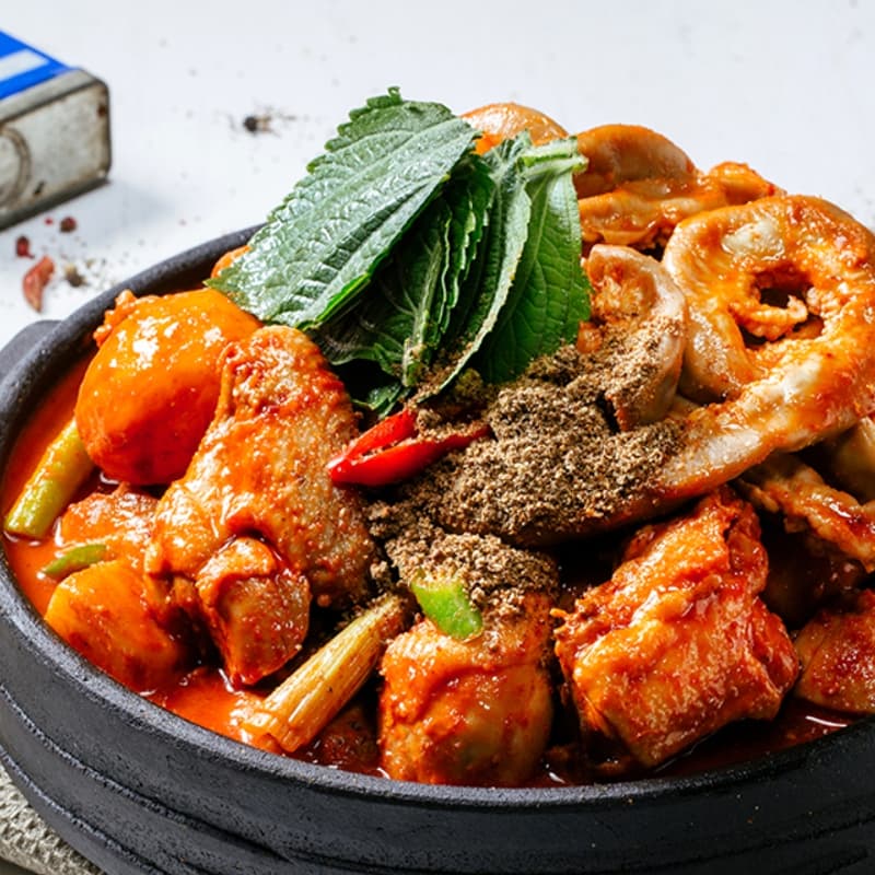 소주안주맵도리탕 맵도리탕+칼국수+주먹밥