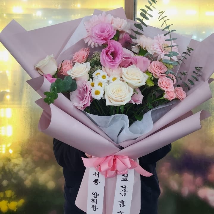 꽃다발(L)원하시는색톤을 알려주세요(파스텔.진한색등)