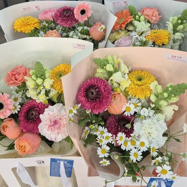 꽃다발(s)-원하시는색톤을 알려주세요(파스텔.진한색등)