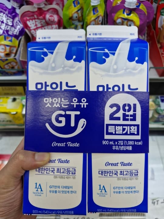 남양)맛있는우유 GT 900ml ×2입
