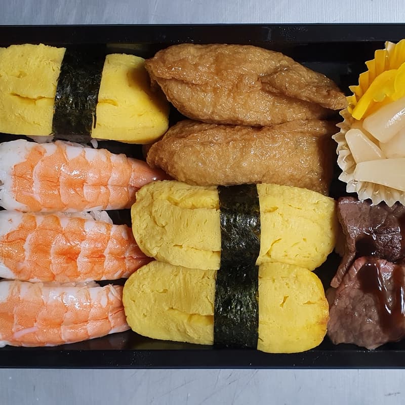 어린이초밥10p 계란 유부 맛살 초새우