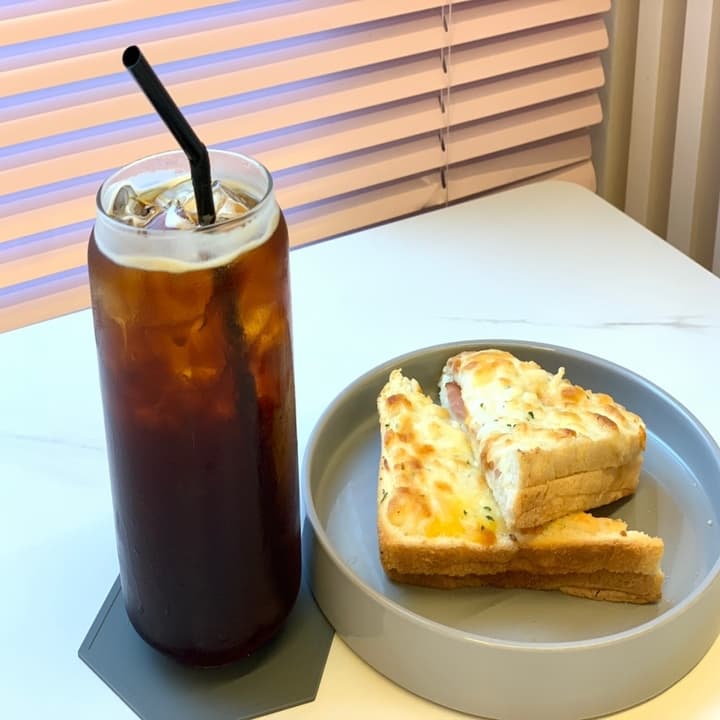 크로크무슈+아메리카노 세트