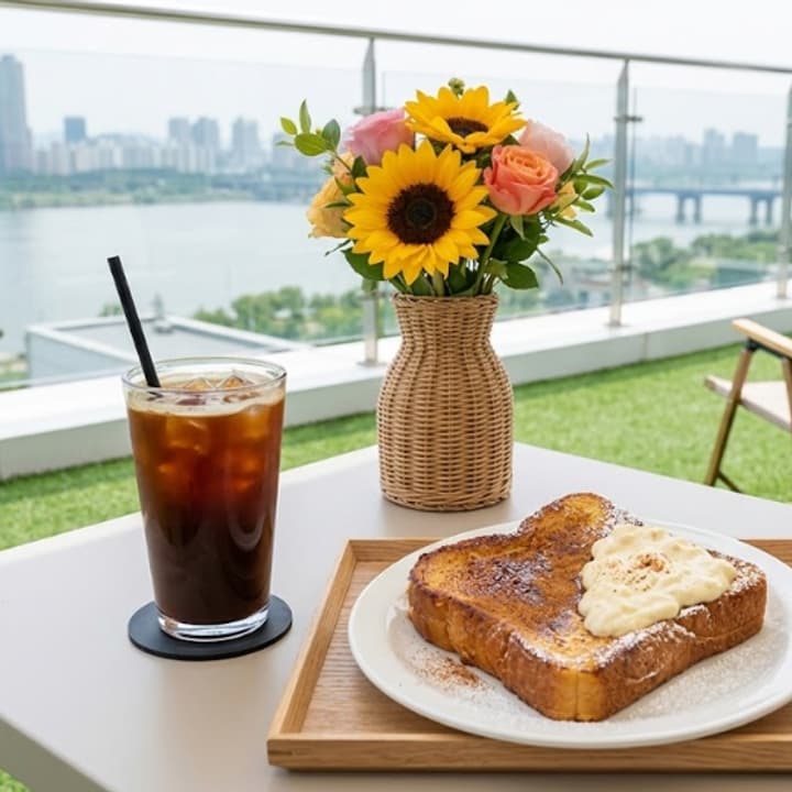 바싹커피 set (대만 우유 바싹토스트 + 아메리카노1잔)
