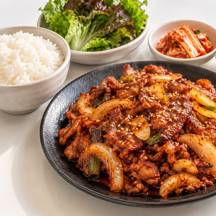 혼밥 가능한 직화 제육볶음 1인