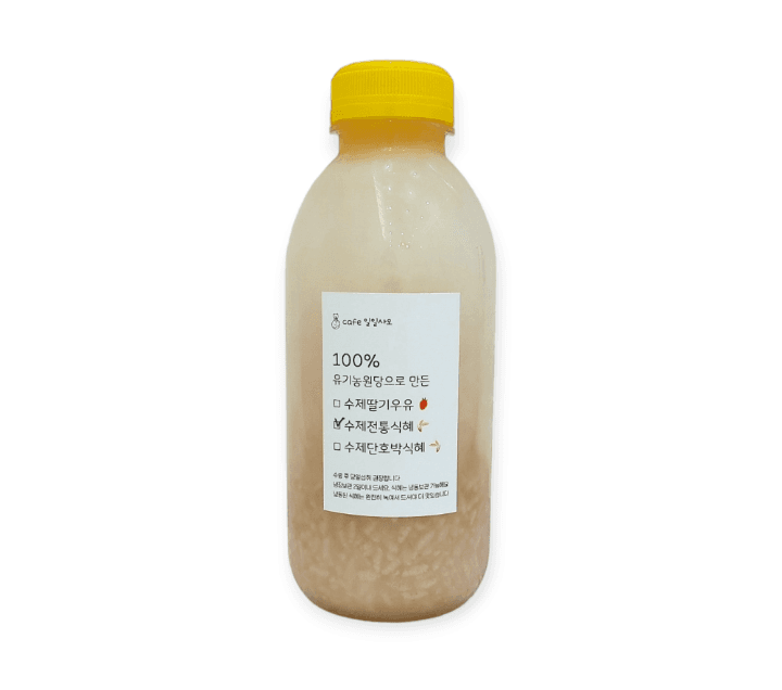 비정제원당으로 만든 수제식혜 500ml (냉동)