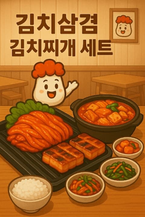 숙성김치 삼겹살 반판세트