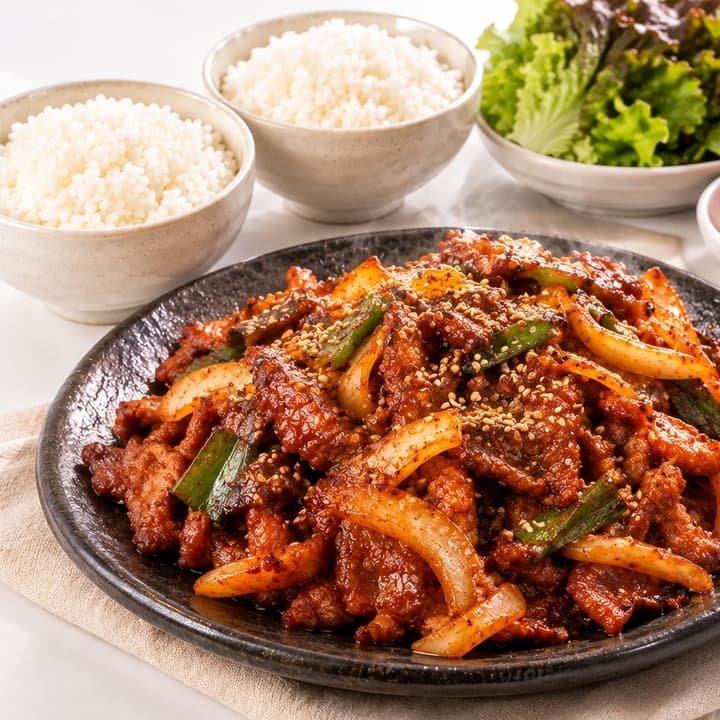 불맛 가득 직화 제육복음 2인