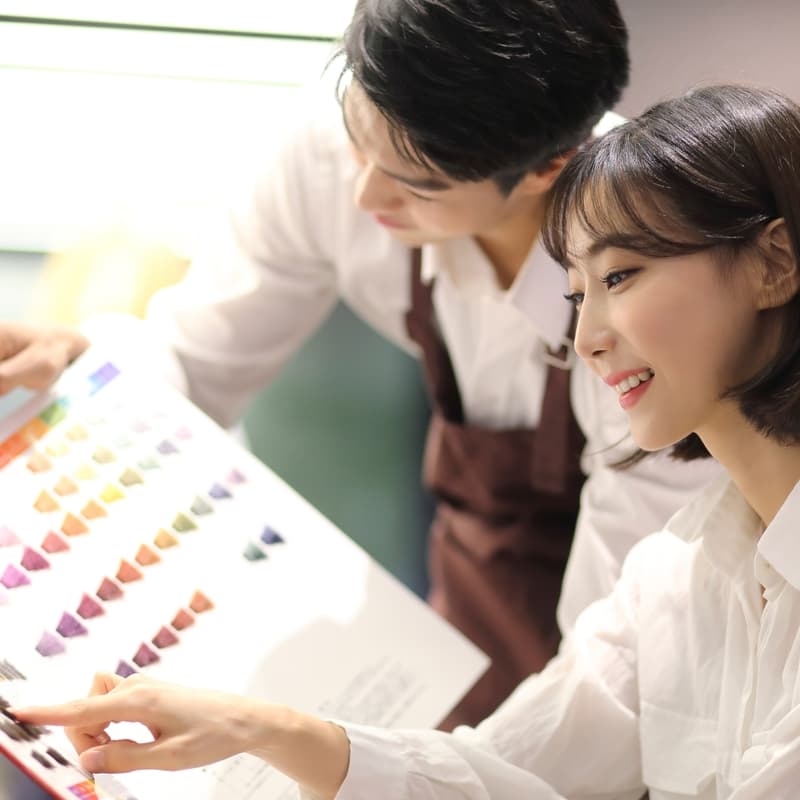 두피 걱정없이! 염색+두피보호제&단백질영양