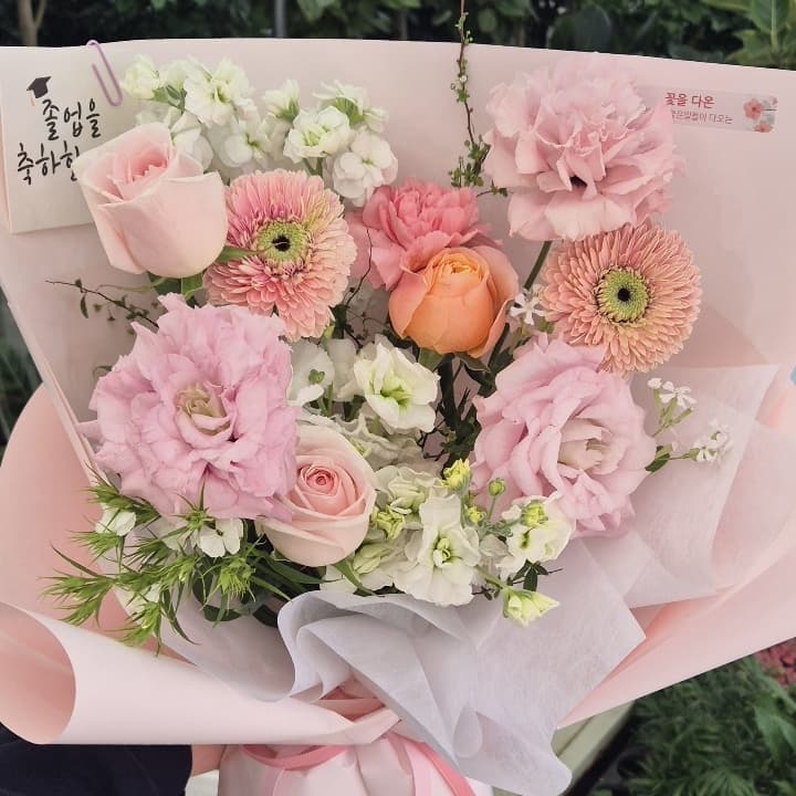 꽃다발(M)-원하시는색톤을 알려주세요(파스텔.진한색등)