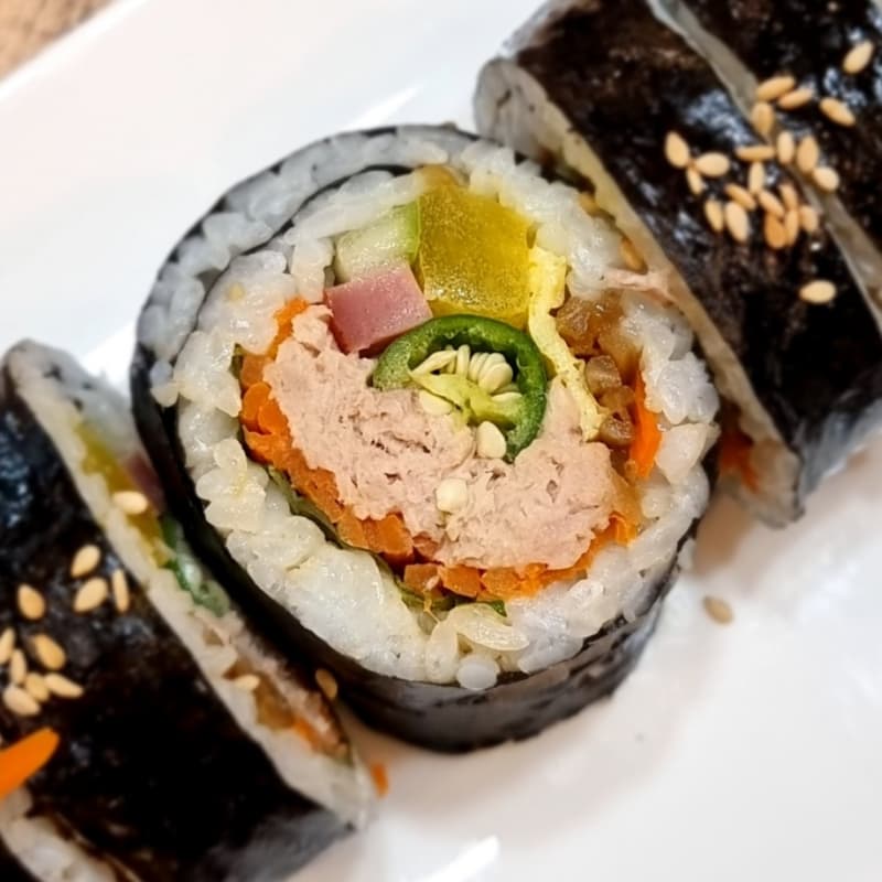 느끼함 잡을 땡초 땡초참치김밥