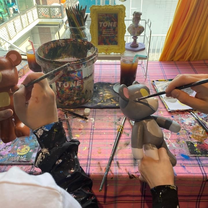 브릭베어페인팅(브릭베어페인팅+아크릴물감)