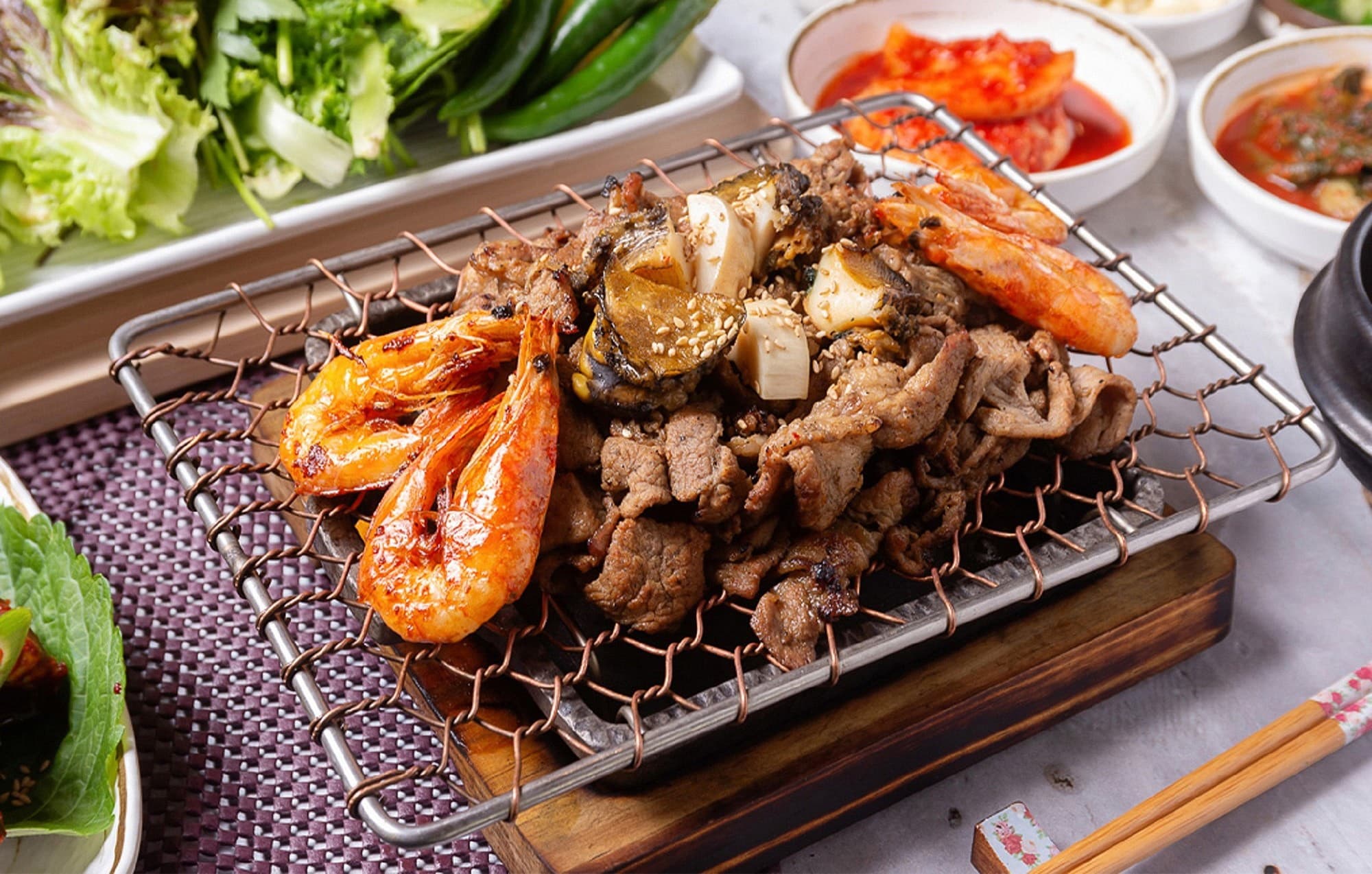 강경 돼지 불고기+김치찌개+쌈무한리필